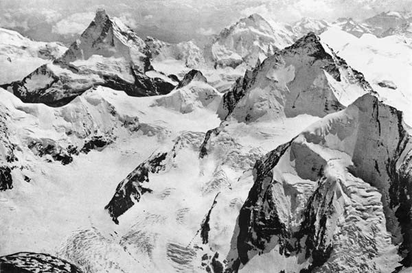 Matterhorn, um 1900 (s/w Foto)