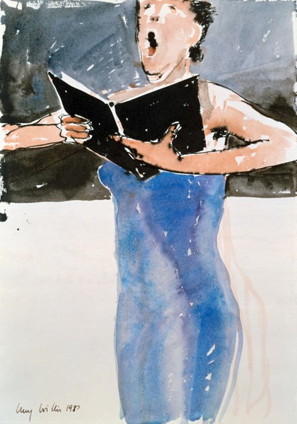 Carmina Burana, 1987 (Feder und Tinte mit Aquarell auf Papier)