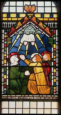 Die Himmelfahrt, 1861 (Buntglas)