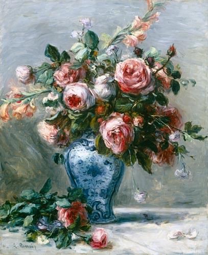 Vase mit Rosen