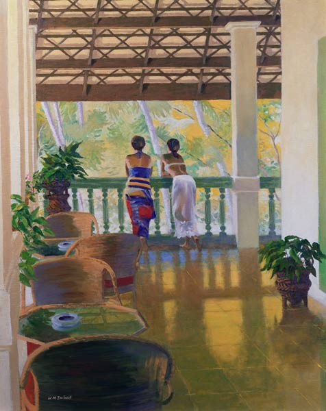 Veranda (Öl auf Holz)
