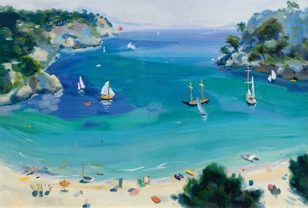 Cala Galdana, Menorca, 1979 (Öl auf Leinwand)