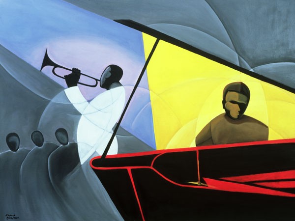 Heißer und cooler Jazz, 2004 (Öl und Acryl auf Leinwand)