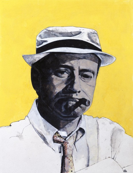 Porträt von Jack Lemmon, Illustration für das The Daily Mirror Colour Supplement