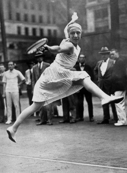 Die französische Tennisspielerin Suzanne Lenglen hier in New York