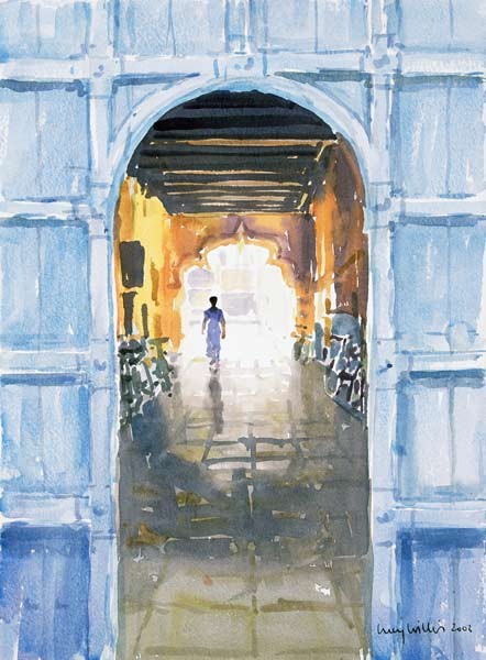 Dem Licht entgegengehend, Cochin, 2002 (Aquarell auf Papier)
