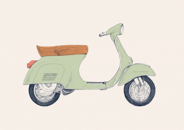 Vespa-Druck
