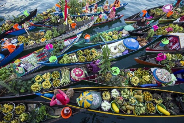 Banjarmasin Schwimmender Markt