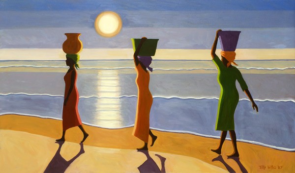 Am Strand, 2007 (Öl auf Leinwand)
