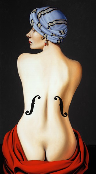 Hommage an Man Ray, 2003 (Öl auf Leinwand)