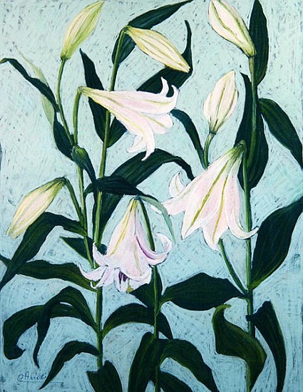Lilien (Pastell auf Papier)